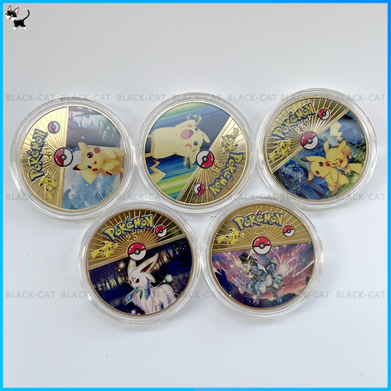 Đồng Xu Kỉ Niệm 25 Năm 2022 Nhân Vật Hoạt Hình Pokemon