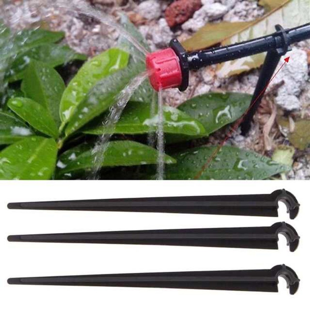 Bộ kit tưới nhỏ giọt tiết kiệm gồm 20 béc tưới 8 tia điểu chỉnh nhỏ giọt -  Bộ kết nối ren xanh