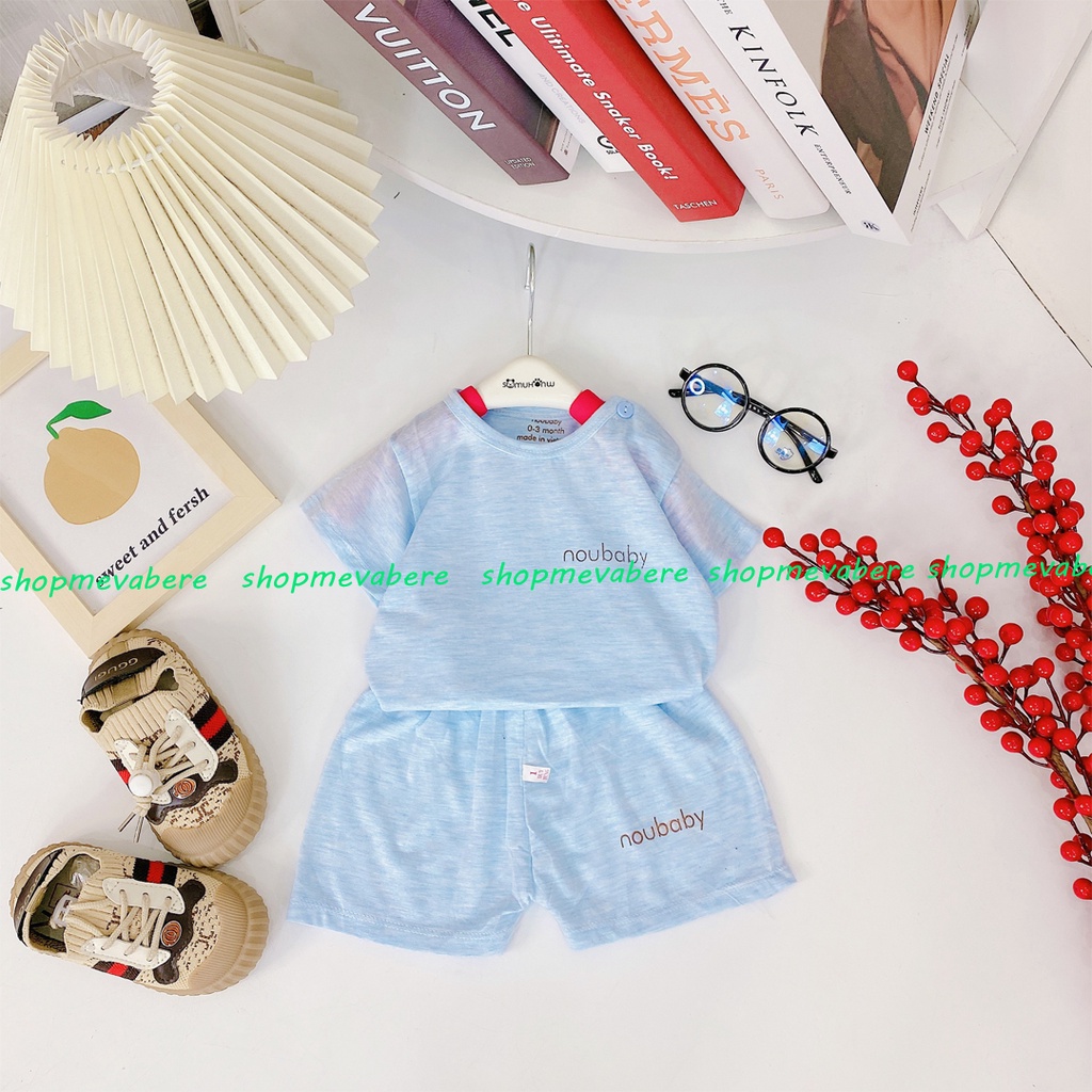 Bộ Cộc Tay Noubaby Cho Bé Sơ Sinh Từ 3-13kg, Vải Cotton Mềm - Đẹp - Thấm Hút Mồ Hôi Tốt - 𝐁𝐎𝟐𝟖