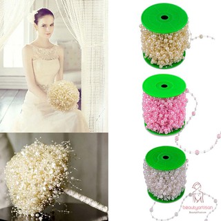 Phụ kiện dây ngọc trai dài 5 mét dùng trang trí cho cô dâu tiện dụng