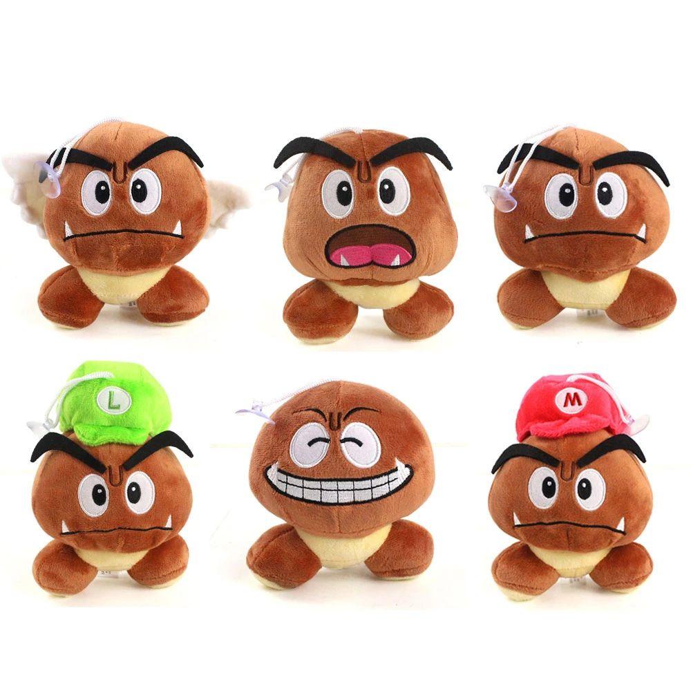 Đồ Chơi Nhồi Bông Mềm Hình Nhân Vật Anime Super Mario Goomba