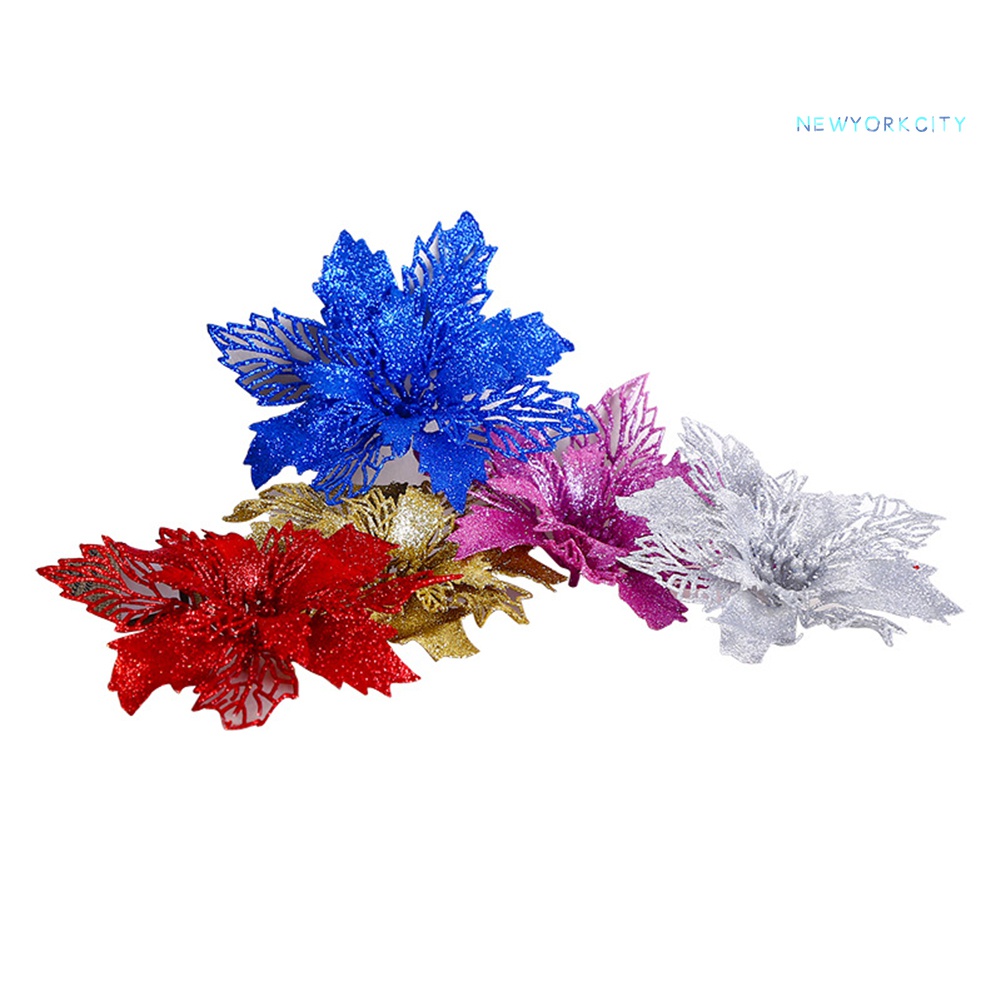 Cây Hoa Giả Bằng Nhựa Trang Trí Giáng Sinh