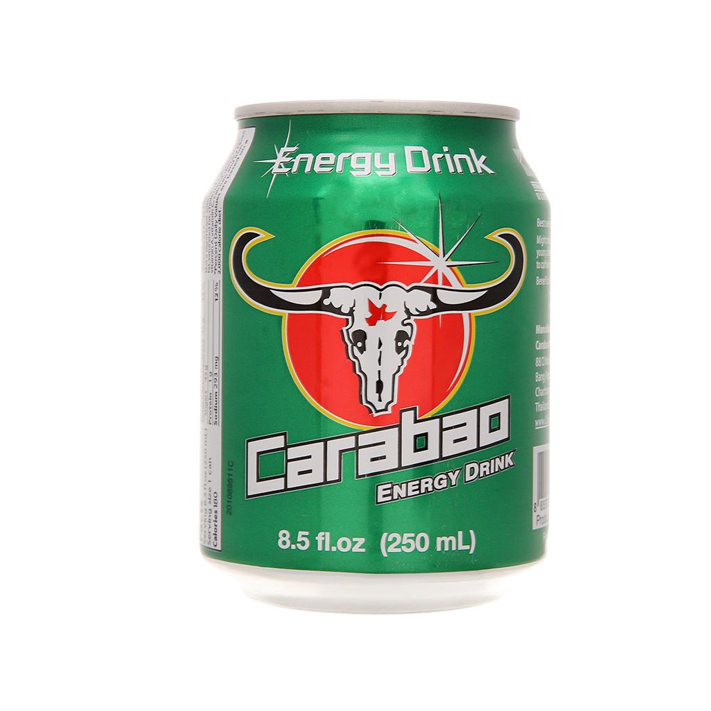 6 Lon nước tăng lực Carabao 250ml