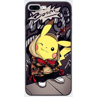 Ốp lưng IPhone 7 Plus, 8 Plus in hình Pika nheo mắt