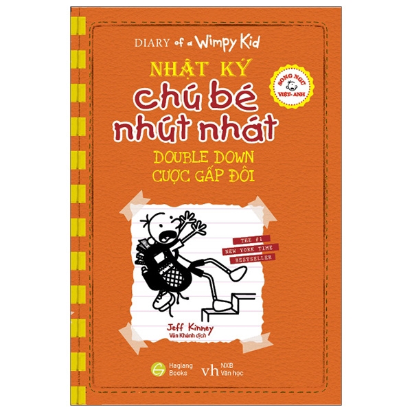 Sách - Song Ngữ Việt - Anh - Diary Of A Wimpy Kid - Nhật Ký Chú Bé Nhút Nhát: Cược Gấp Đôi - Double Down