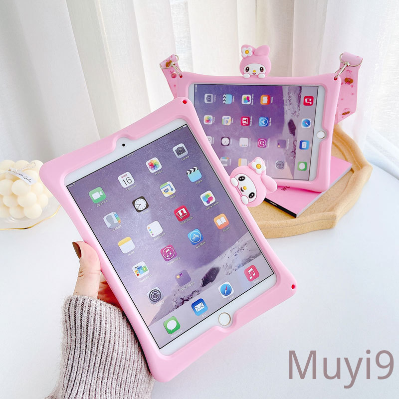 Ốp lưng máy tính bảng phong cách hoạt hình có giá đỡ cho IPad 2018 Mini1/2/3 Mini4 Mini5 ipad6/ipad Air2