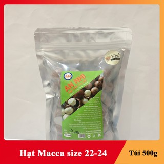 Hạt Macca Đặc Sản Đăk Lăk Nguyên Vỏ Sấy Loại 2 (Size 24 - 28mm) Giá Tốt Túi 500g
