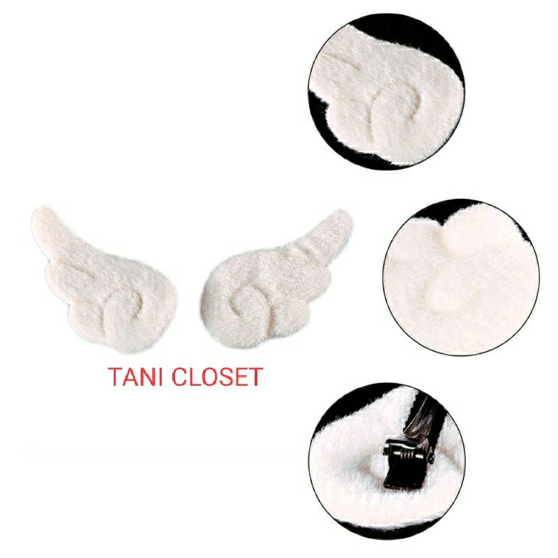 Set 2 Kẹp Tóc Hóa Trang Thiên Thần - Ác Quỷ Nhiều Màu Sắc