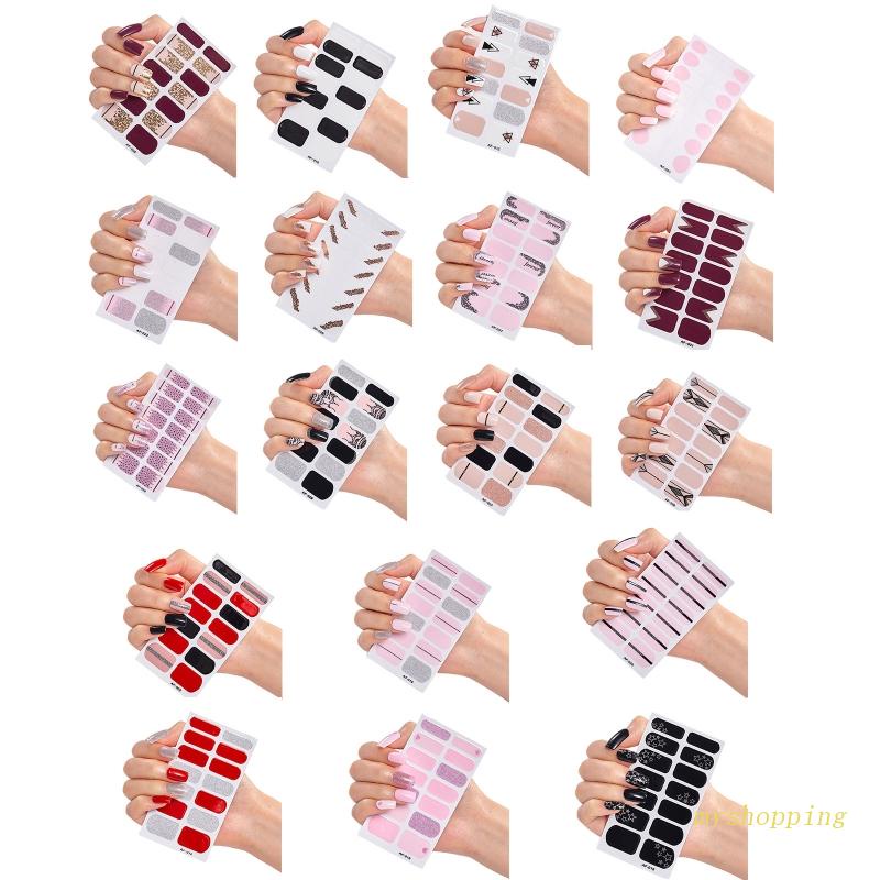 Miếng Dán Gel Kim Tuyến Trang Trí Móng Tay DIY