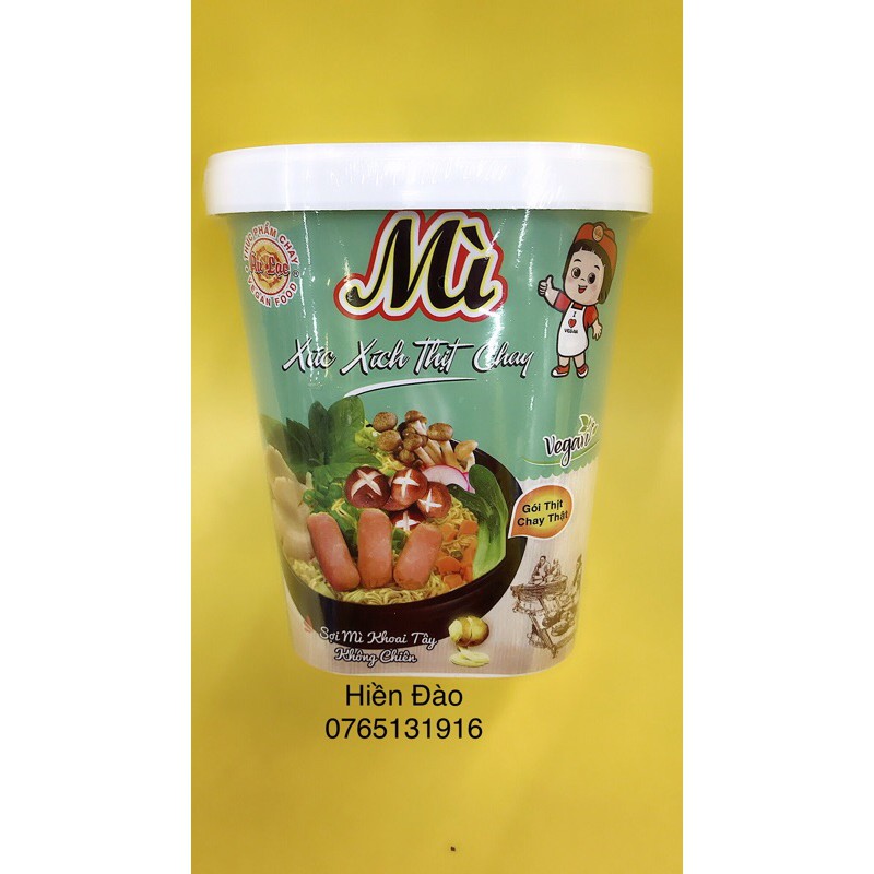 2 Mì Xúc Xích Thịt Chay 83gr( sợi mì khoai tây không chiên)