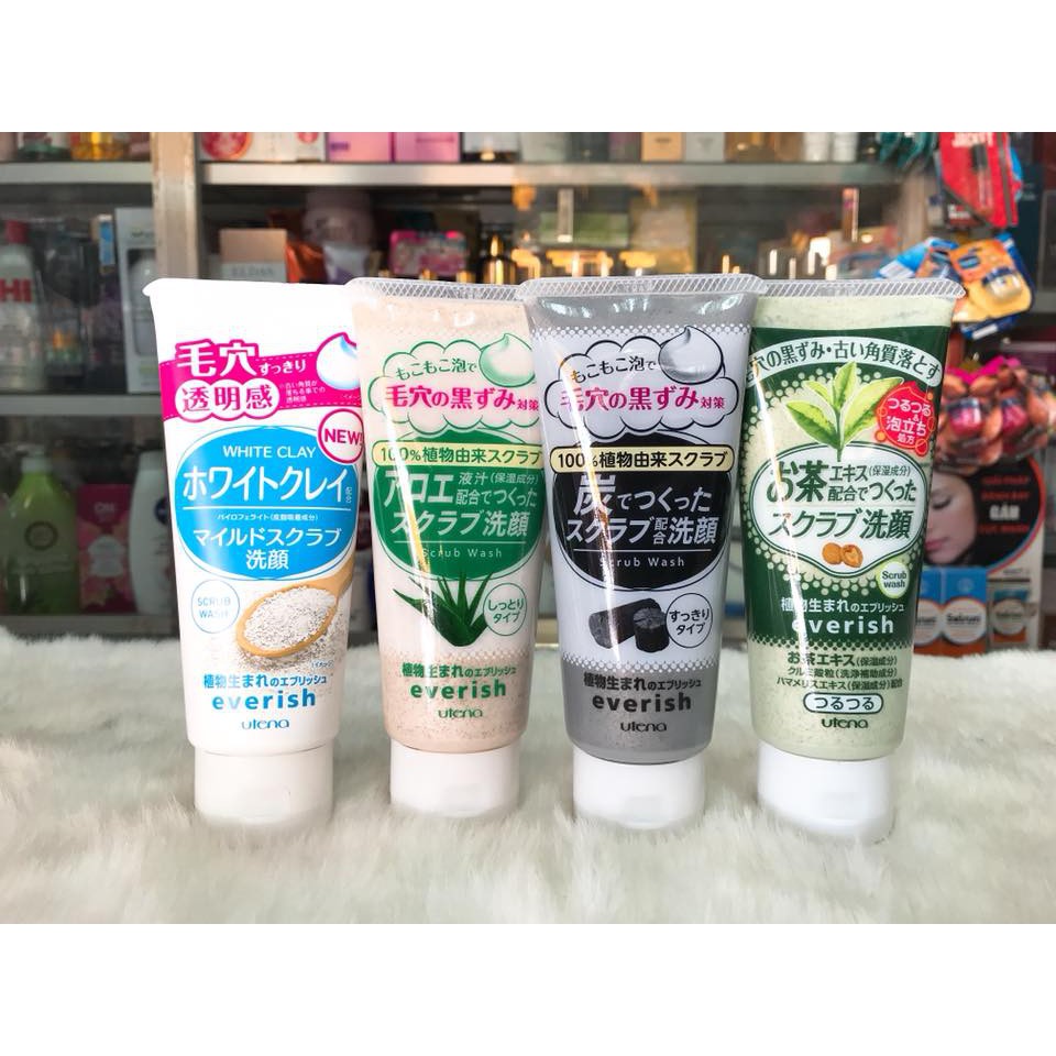 (SX Nhật Bản) SỮA RỬA MẶT TẨY DA CHẾT UTENA EVERISH HÀNG NỘI ĐỊA 130G | BigBuy360 - bigbuy360.vn