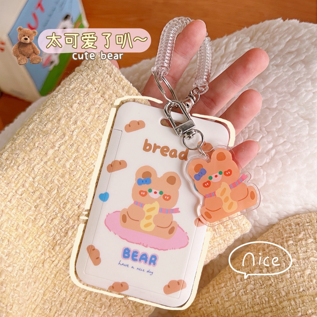 Túi Đựng Thẻ Hình Bentoy Milkjoy Dễ Thương Kèm Móc Khóa Tiện Dụng Cho Học Sinh Ốp