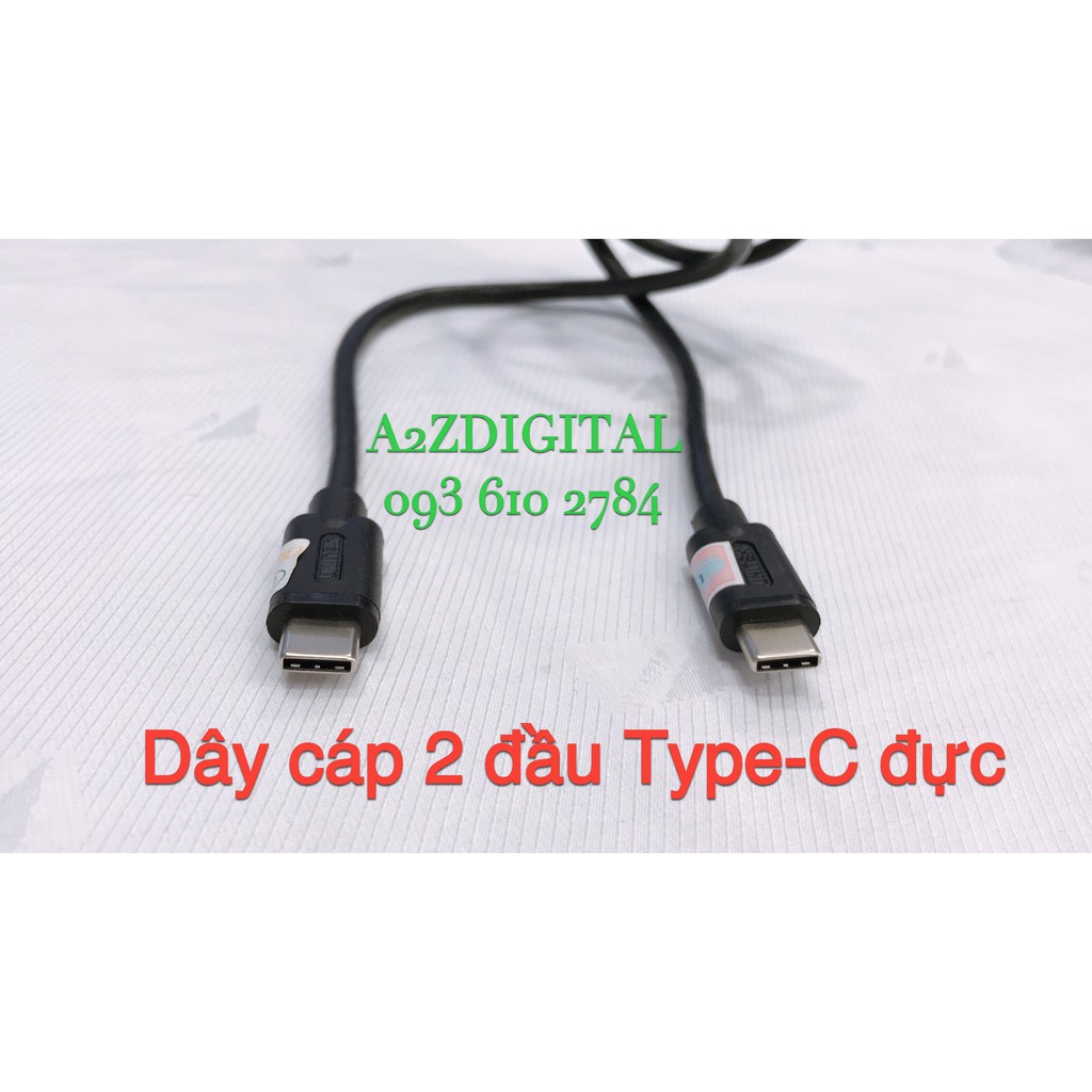 DÂY CÁP 2 ĐẦU USB TYPE-C ĐỰC UNITEK YC477