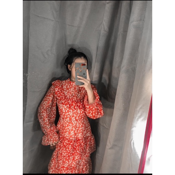 VÁY MAXI HOA NHÍ VOAN TẦNG ĐI DU LỊCH