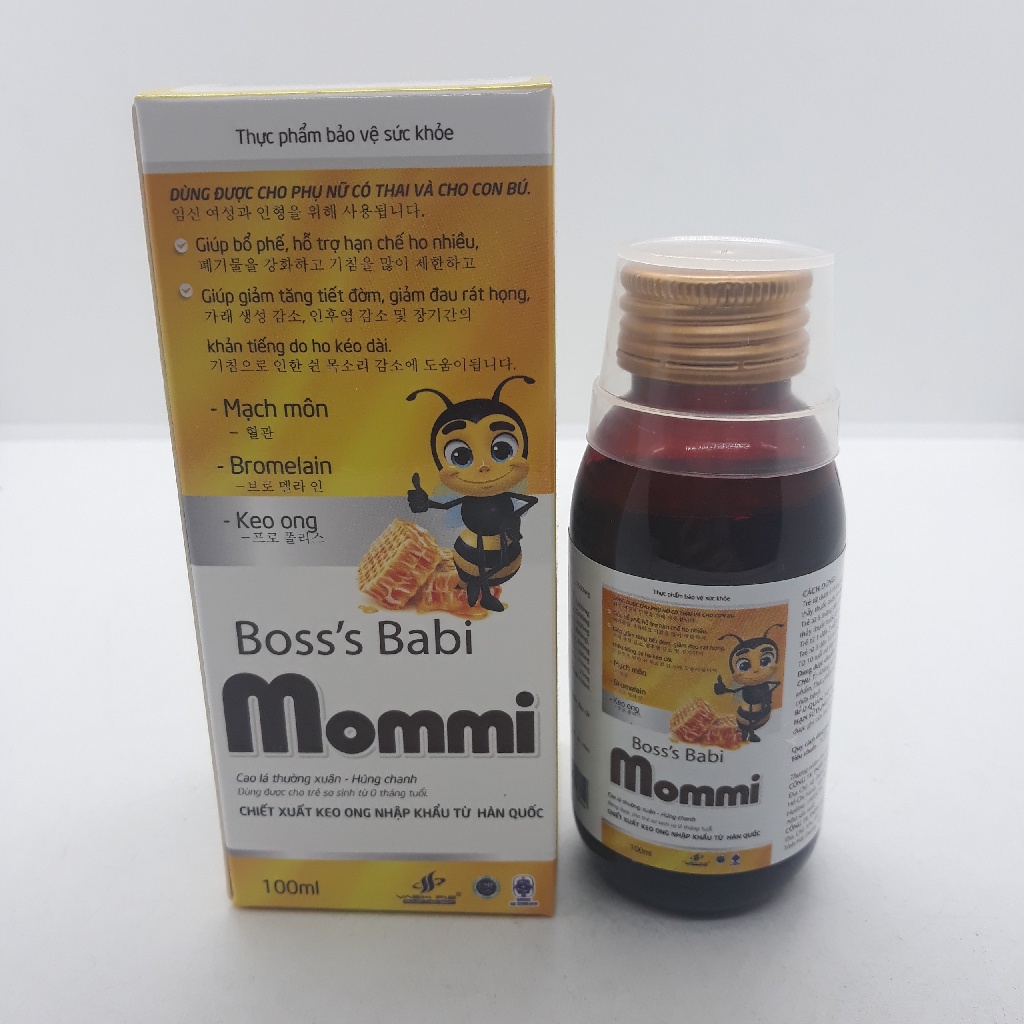 BOSS'S BABI MOMMI SIRO KEO ONG NHẬP KHẨU HÀN QUỐC LỌ 100ML