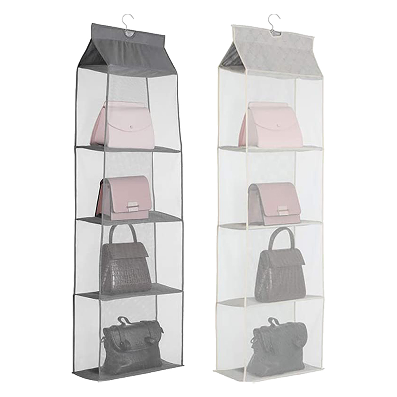 Túi Treo Tường 4 Ngăn Đựng Túi Xách Trong Suốt Cr1