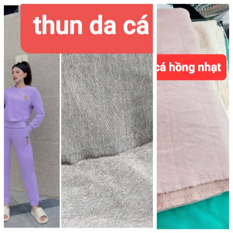 vải thun da cá &amp; nỉ