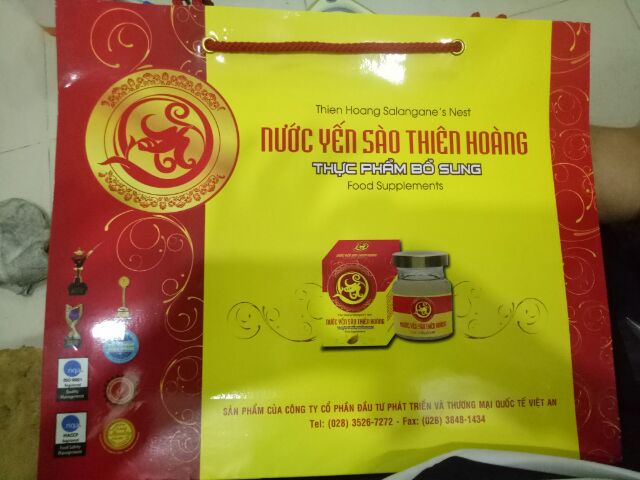 Yến sào thiên hoàng kèm túi giấyk | BigBuy360 - bigbuy360.vn
