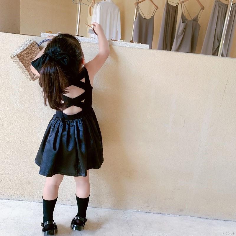 Đầm Không Tay Dáng Ôm Thiết Kế Dây Đan Chéo Lưng Phong Cách Hàn Quốc Xinh Xắn Cho Nữ