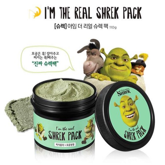 Mặt nạ đất sét  Dream works Shrek I'm The Real #Shrek #Pack