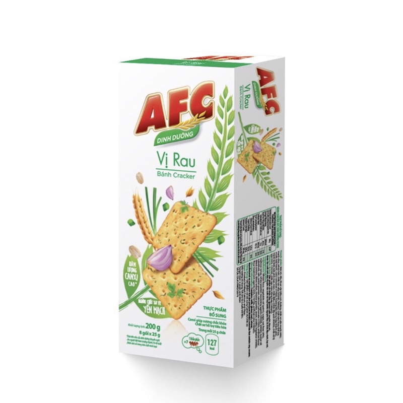 Bánh AFC vị rau hộp 8 gói
