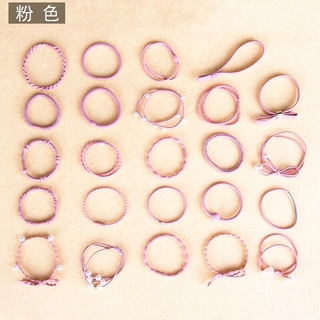 Set dây buộc tóc 24 chiếc khác nhau.