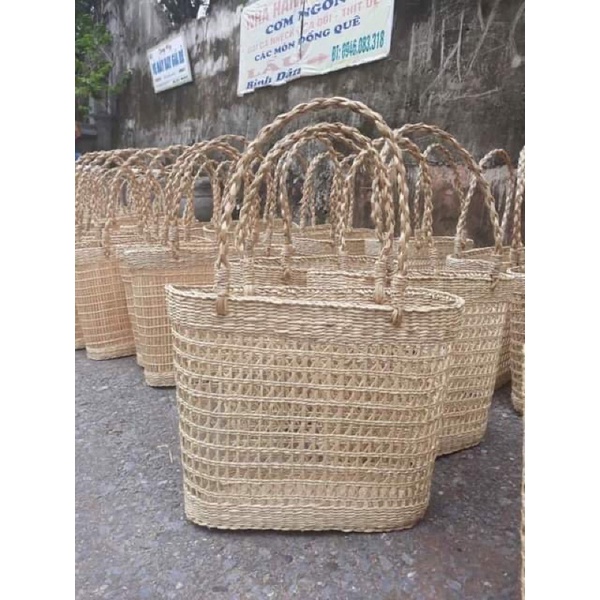 Giỏ cói túi cói siêu xinh
