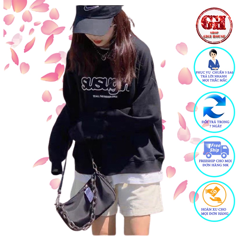 Áo Sweater SU.SU.GIRL Ulzzang Unisex Nam, Nữ-HDKNSUSU