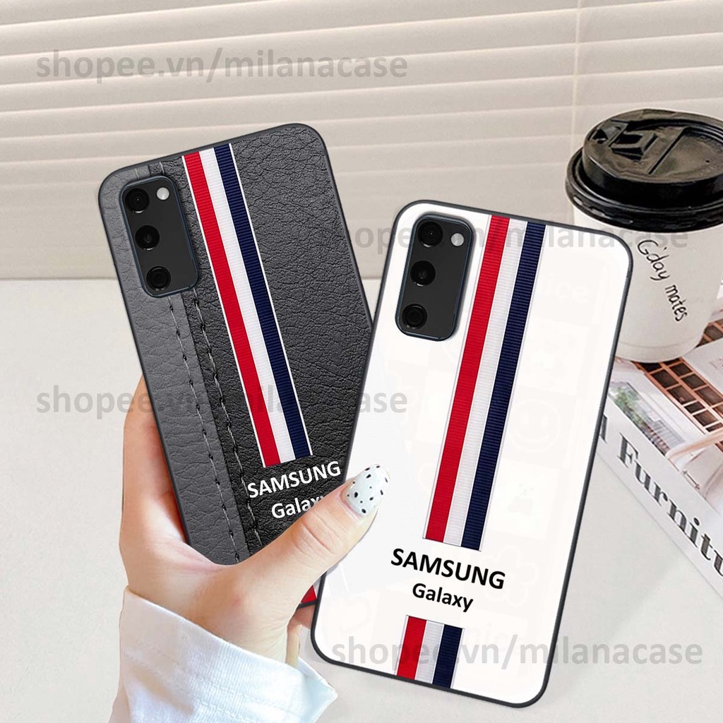 Ốp Samsung S20 Fe in giả da phong cách thể thao, cá tính, thời trang