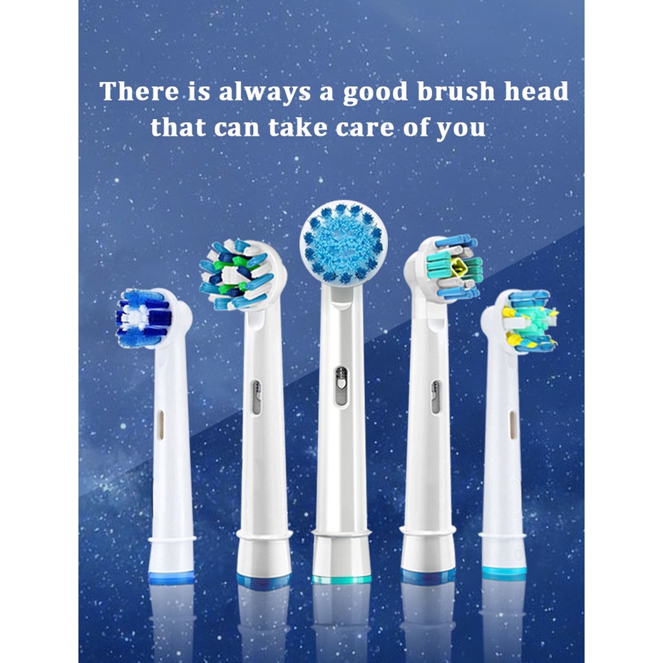 Set 4 Đầu Bàn Chải Điện Thay Thế Cho oral b Infinity cross action advance triumph excel