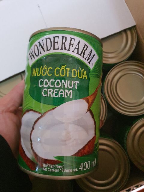 NƯỚC CỐt DỪA WONDERFARM lon 400ml -date 2024