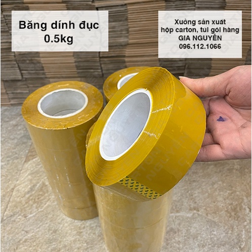 Băng dính gói hàng lõi siêu mỏng 2.4mm loại 0.5kg