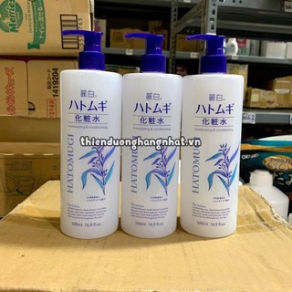 ( Bb221 ) [Hàng Nhật Nội Địa] Nước hoa hồng Toner HATOMUGI Hạt Ý Dĩ Nhật Bản Dưỡng Ẩm Trắng Da 500 ml ( Linhnam_SPA )