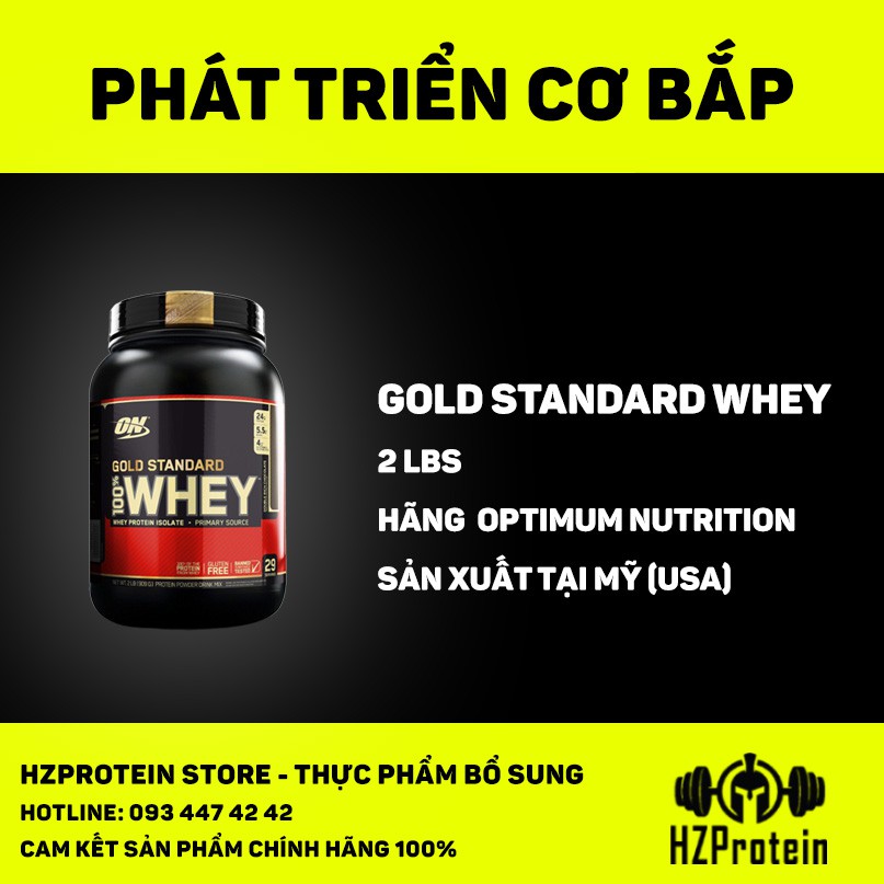 GOLD STANDARD 100% WHEY - SỮA BỔ SUNG PROTEIN CHO CƠ BẮP (2LBS)