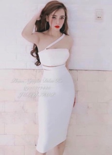 Đầm body dây chéo