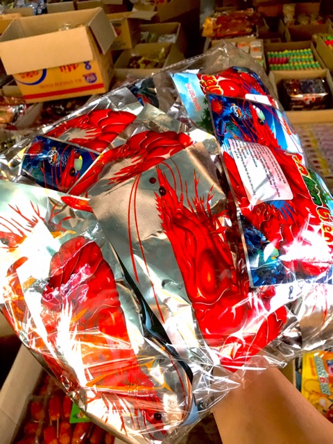 SỈ BỊCH 25 GÓI SNACK TÔM HÙM BIỂN ĐỒ ĂN CAY SIÊU HOT
