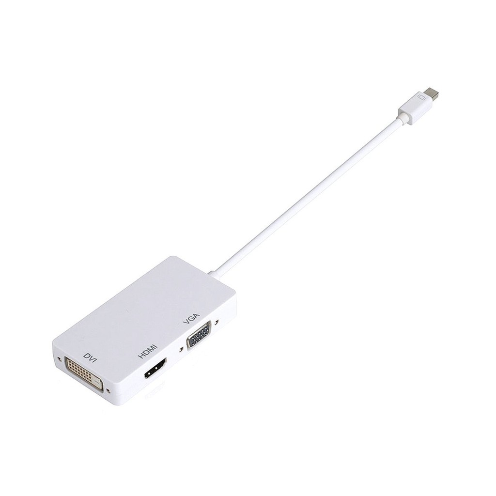 Cáp Chuyển Đổi 3 Trong 1 Từ Cổng Dp Sang Hdmi Dvi Vga Cho Apple Macbook