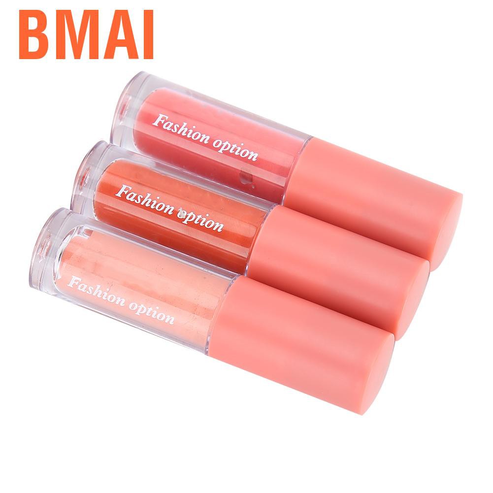 Bmai easily collect liquid blush cheek  non-drooling good ductility moisturizing face for girls women makeup