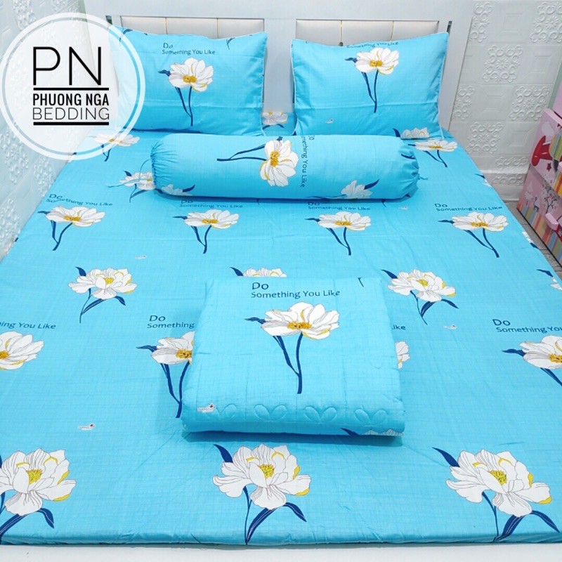 BỘ DRAP MỀN ( 5 món) 100% COTTON THẮNG LỢI đủ kích thước( Ib chọn mẫu)