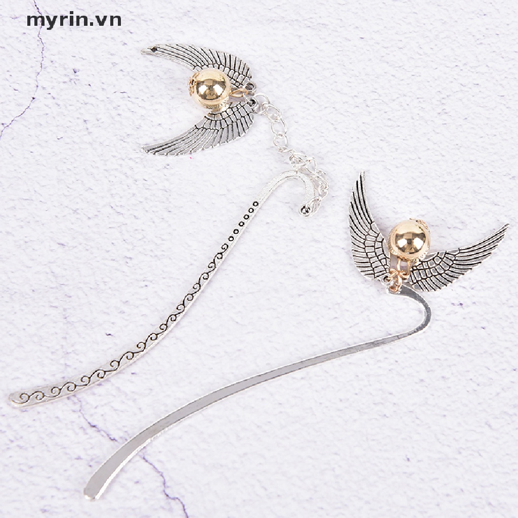 Thẻ Đánh Dấu Trang Sách Hình Harry Potter Màu Vàng Kim Dùng Làm Quà Tặng Trường Học