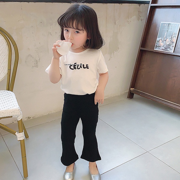 Quần Legging Bé Gái Ống Loe Vải Zip Cao Cấp, Co Dãn Tốt, Dễ Phối Đồ - BabyBoo- PiBo Store