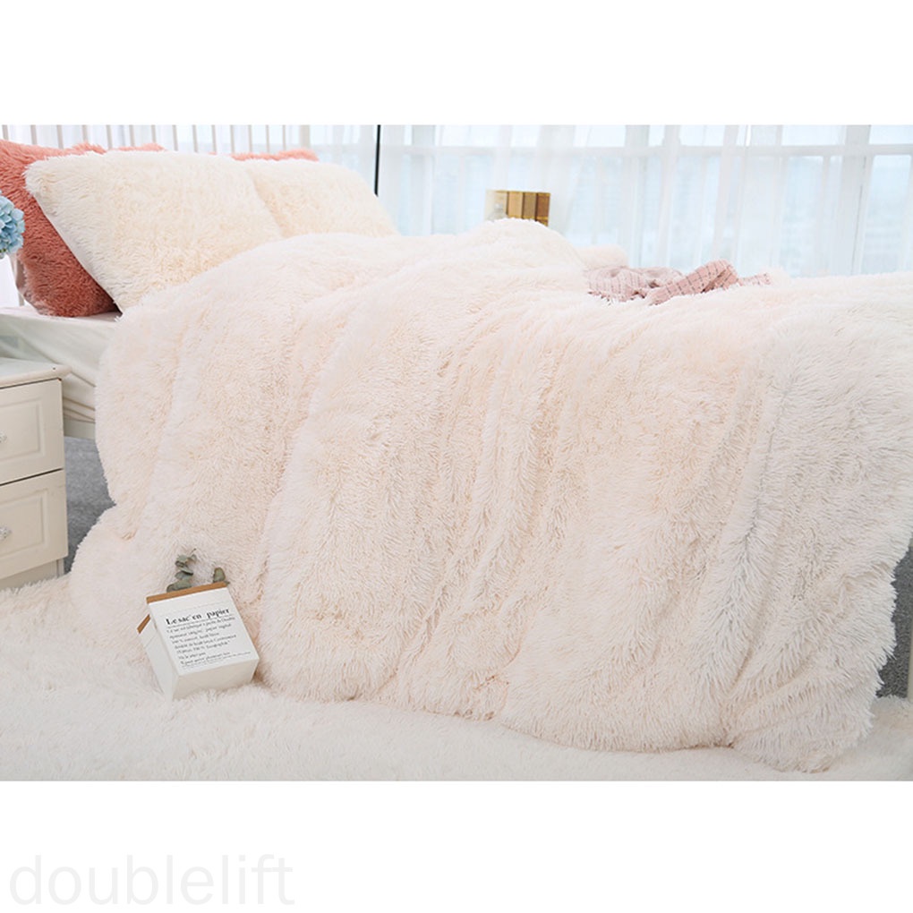 Chăn Lông Nhung Dài Mềm Mại Màu Trơn Đa Ứng Dụng