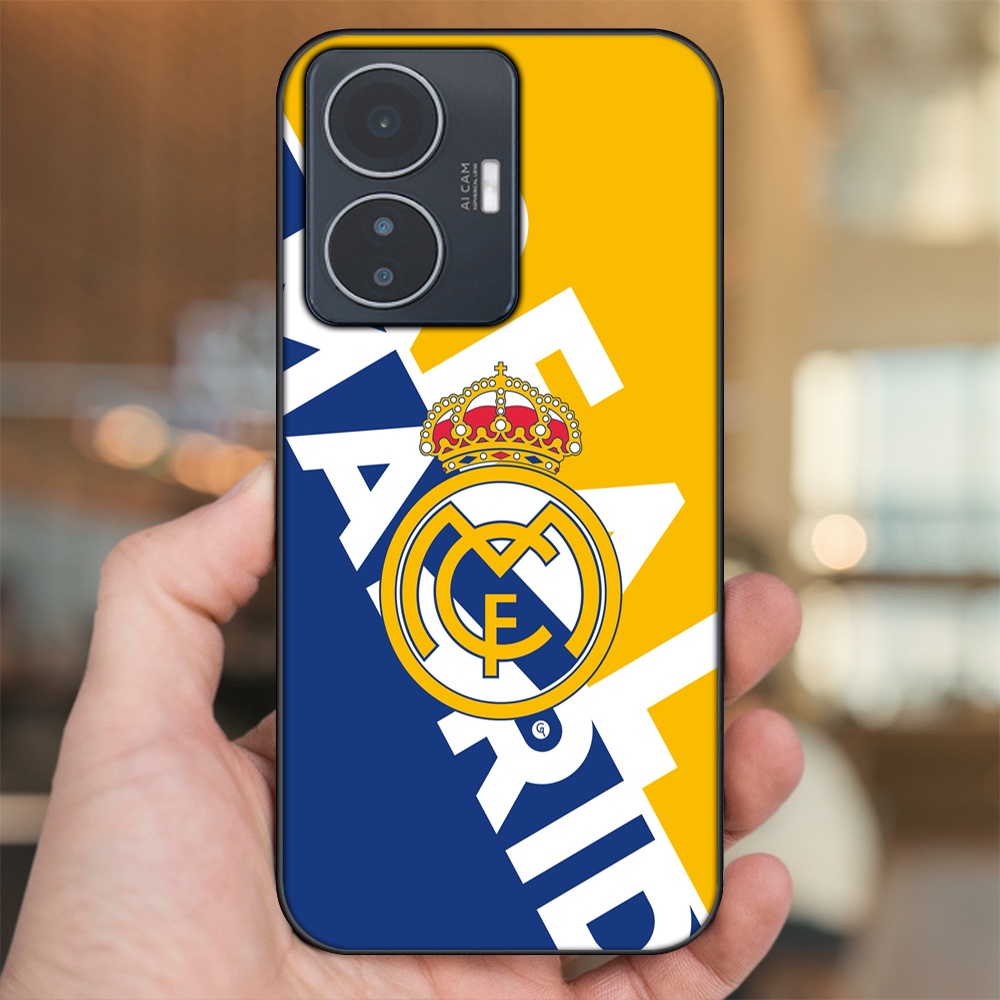 Ốp lưng Vivo Y55 2022 viền đen in hình Real Madrid