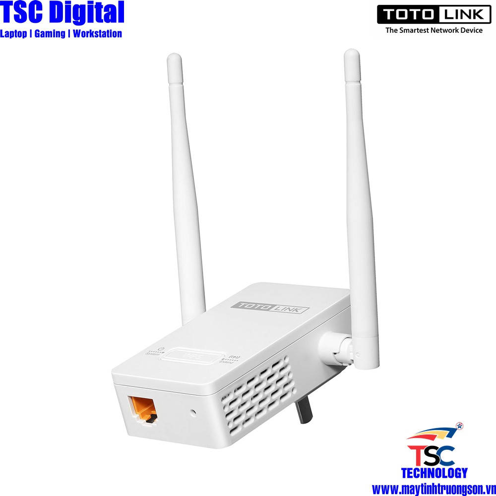 Bộ Kích Sóng Wifi TOTOLINK EX200 Chuẩn N 300Mbps