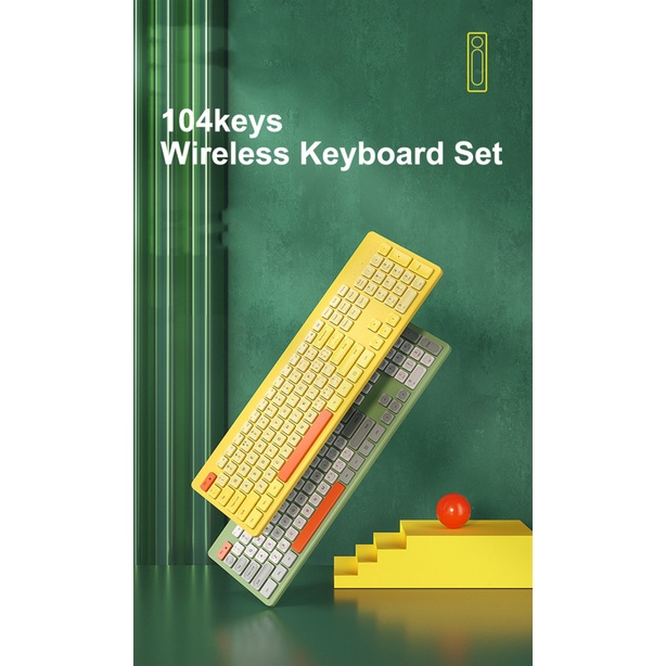 Bộ Bàn Phím Và Chuột Không Dây 2.4ghz jomaa Cho PC Laptop