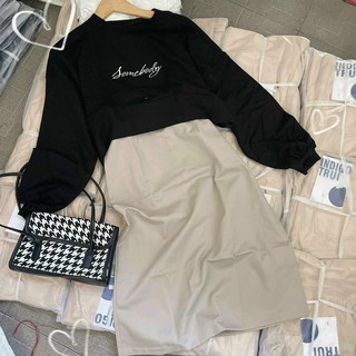 Set áo thêu + chân váy A