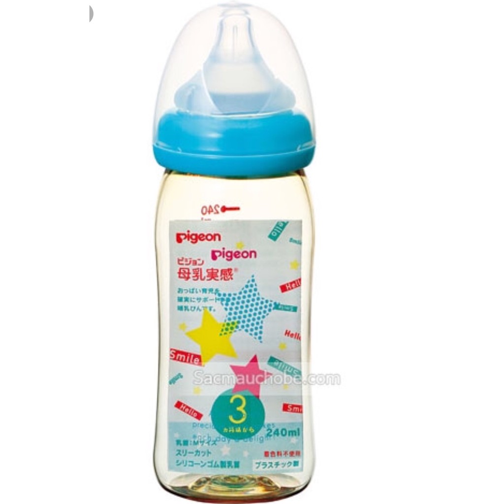 Bình sữa Pigeon nội địa nhựa PPSU 240ml