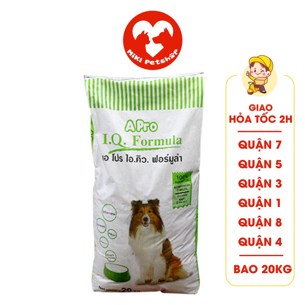 Bao Thức Ăn Cho Chó Hạt Apro IQ Dog Formula 20kg - Miki Petshop