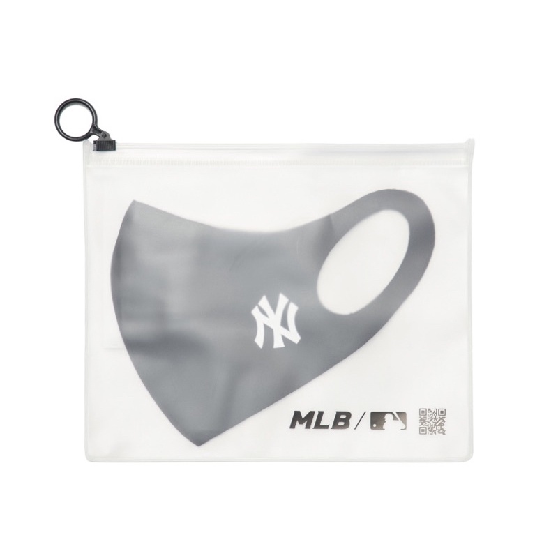 Khẩu trang MLB NY đen logo nhỏ chính hãng