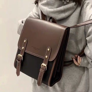 Balo da mềm hoạ tiết trơn phong cách Hàn Quốc